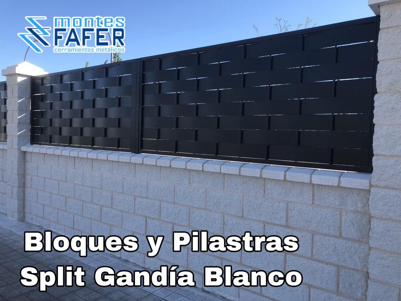 Bloques y pilastras split gandia blanco MontesFafer