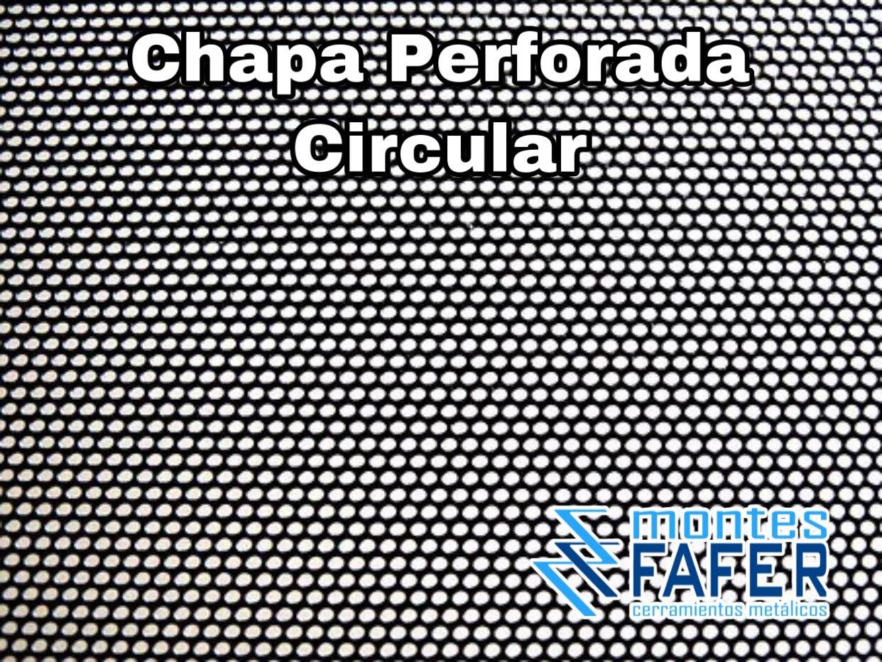 Chapa perforada circular MontesFafer