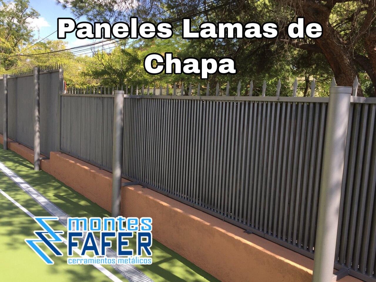 Paneles lamas de chapas MontesFafer