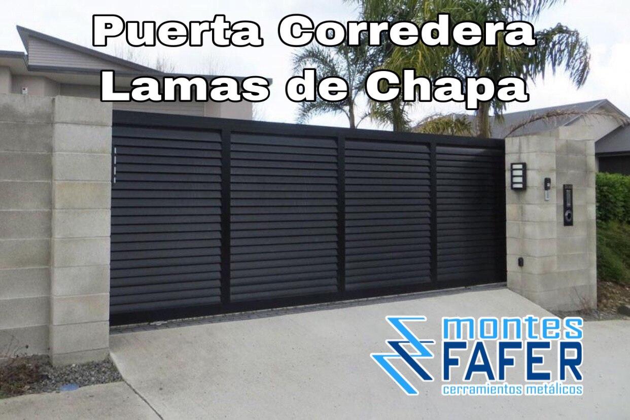 Puerta corredera lamas venecianas MontesFafer