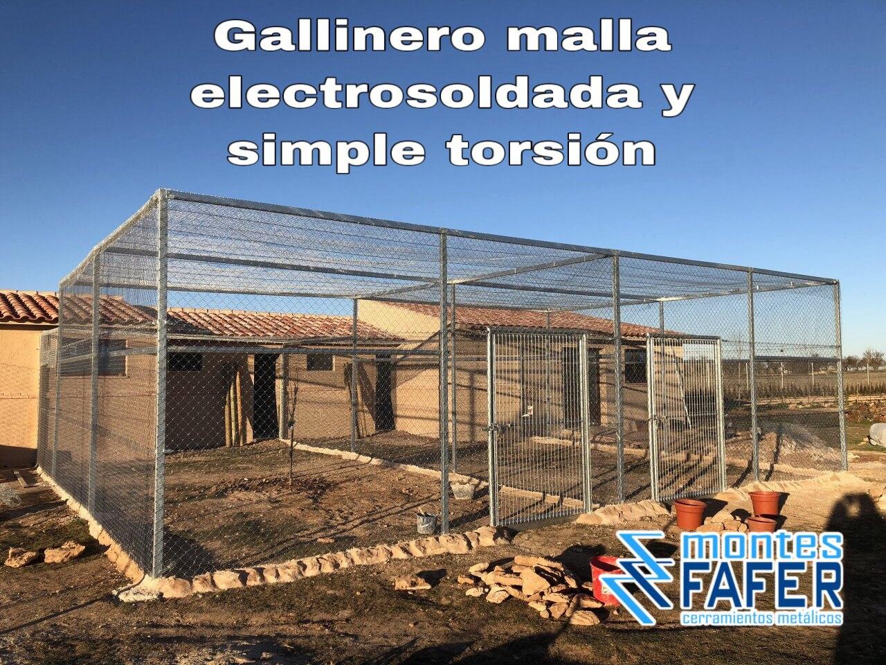 Malla electrosoldada y simple torsion gallinero MontesFafer