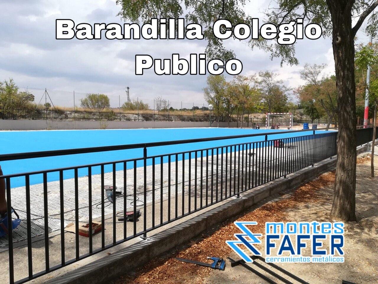 Barandilla colegio público MontesFafer