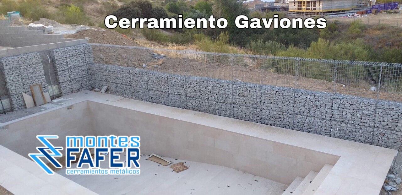 Cerramiento de gaviones MontesFafer