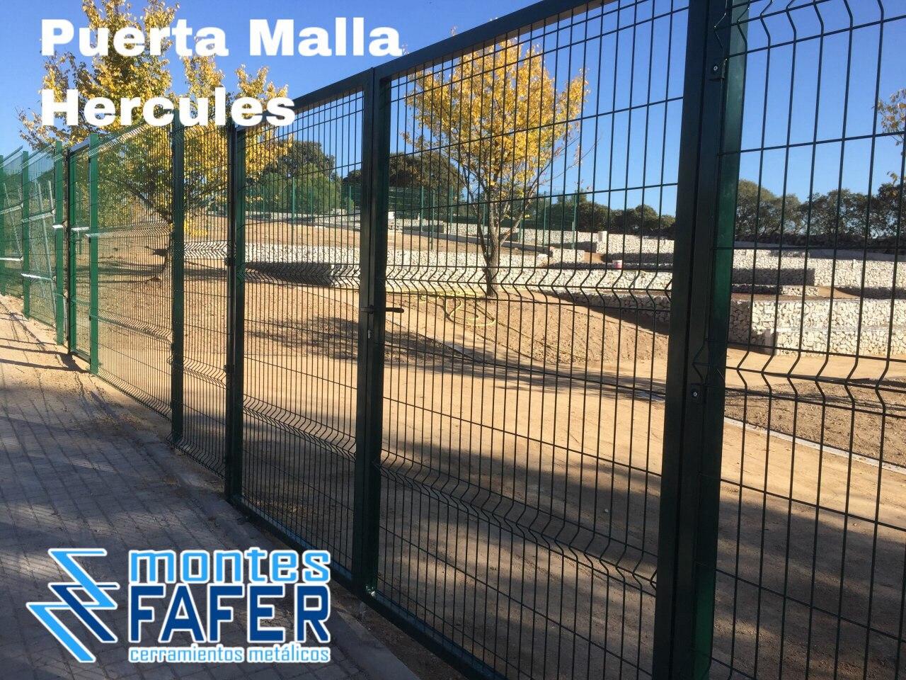 Puerta malla hercules verde MontesFafer