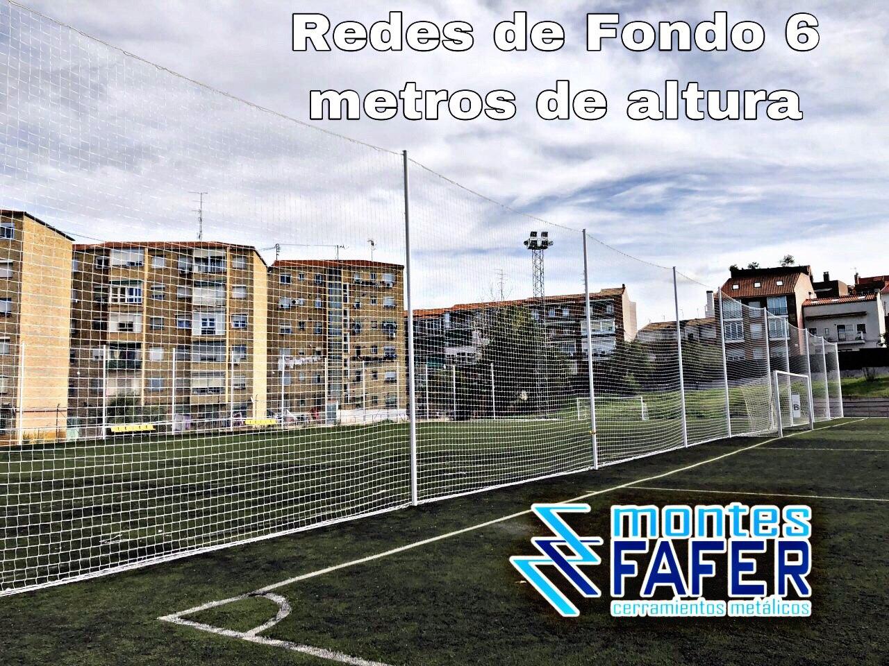 Redes de fondo a 6 metros de altura MontesFafer
