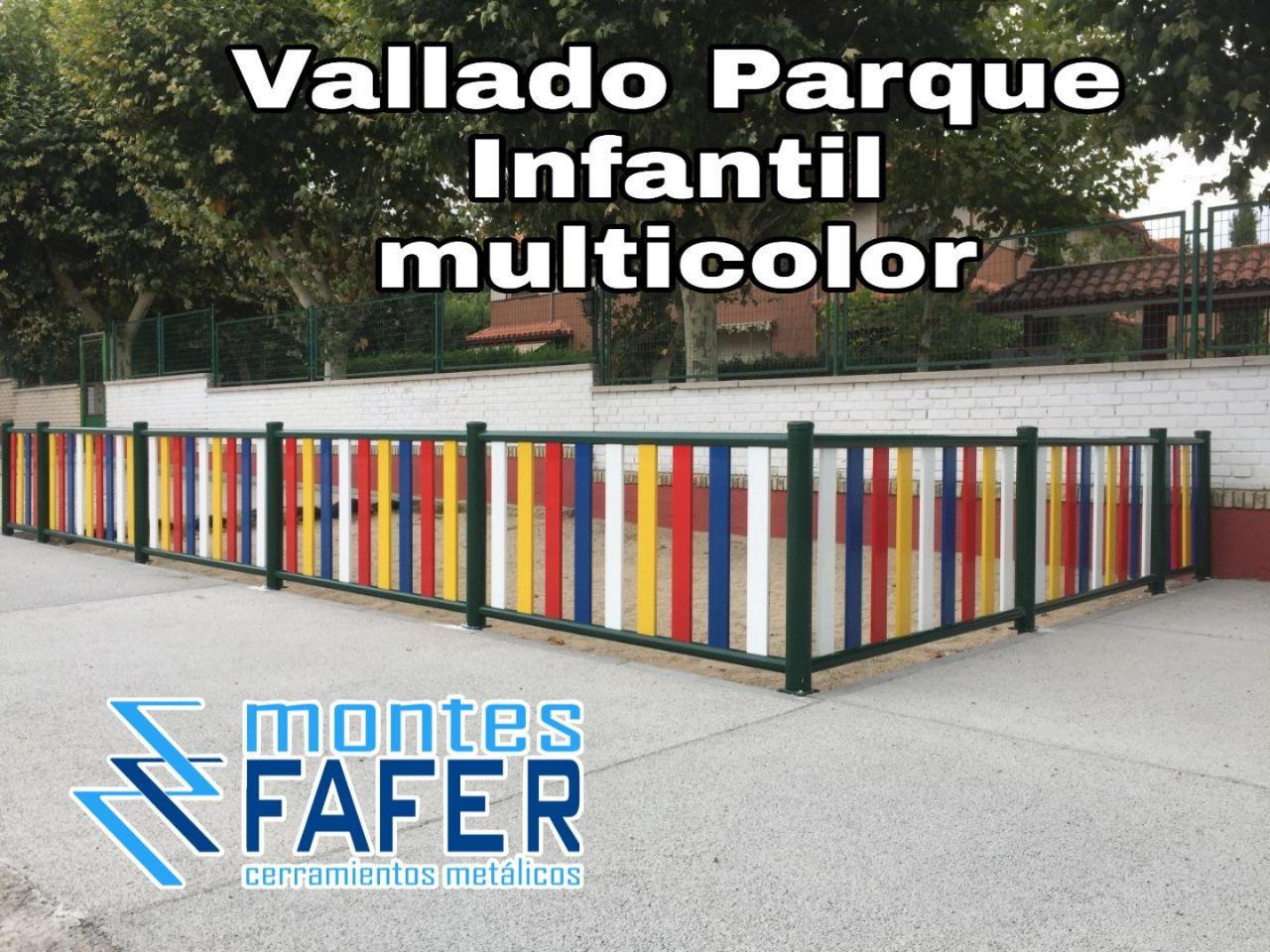Vallado multicolor parque infantil MontesFafer