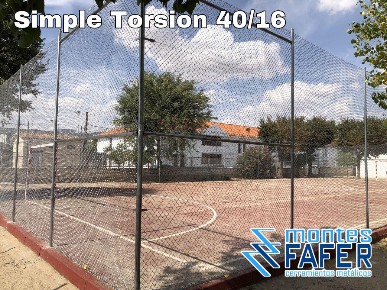 Malla simple torsión 40/16 MontesFafer