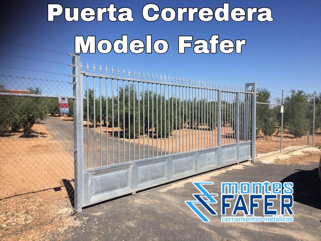 Puerta corredera modelo Fafer