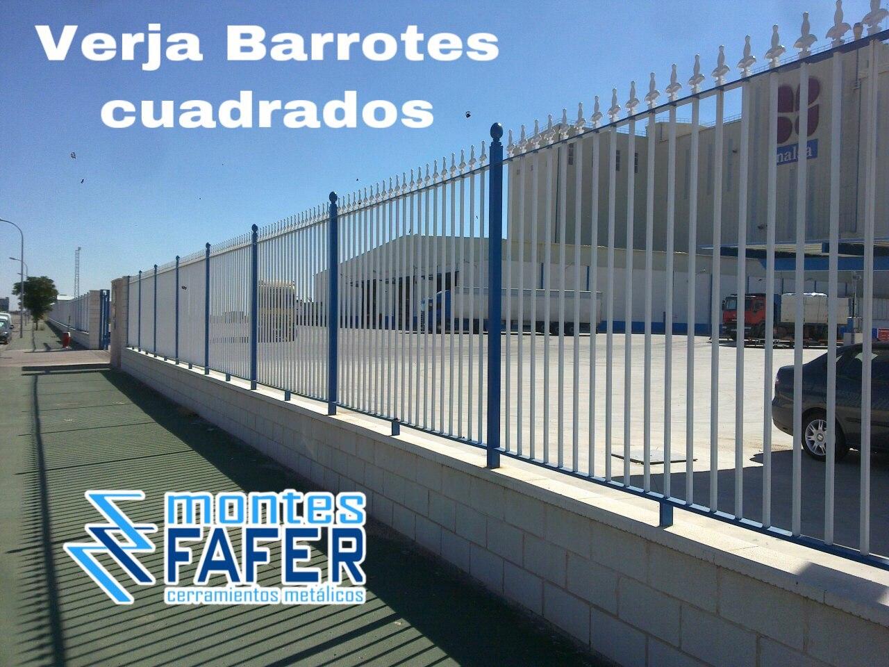 Verja Barrotes Cuadrados MontesFafer