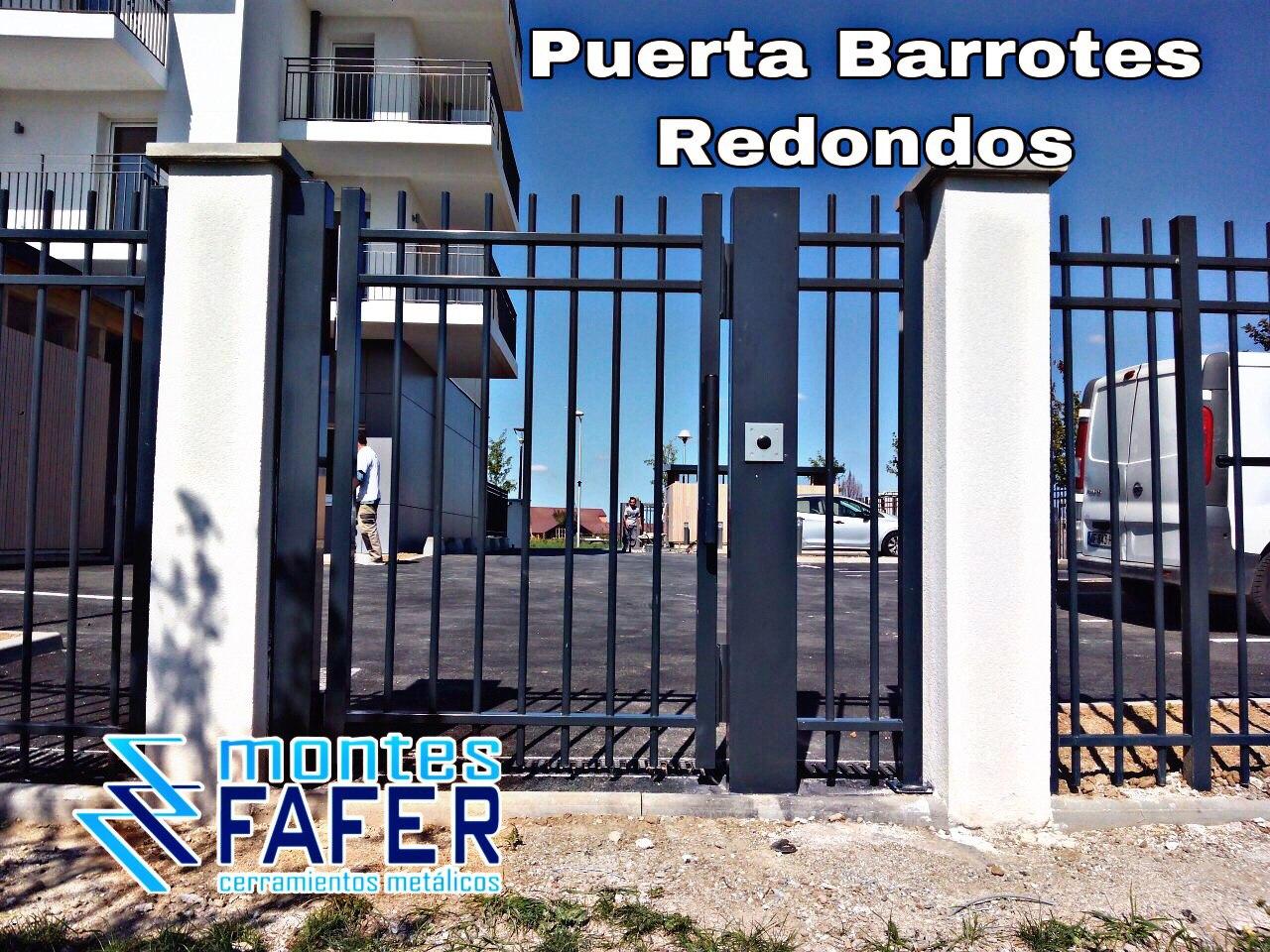 Puerta Forja Barrotes Redondos MontesFafer